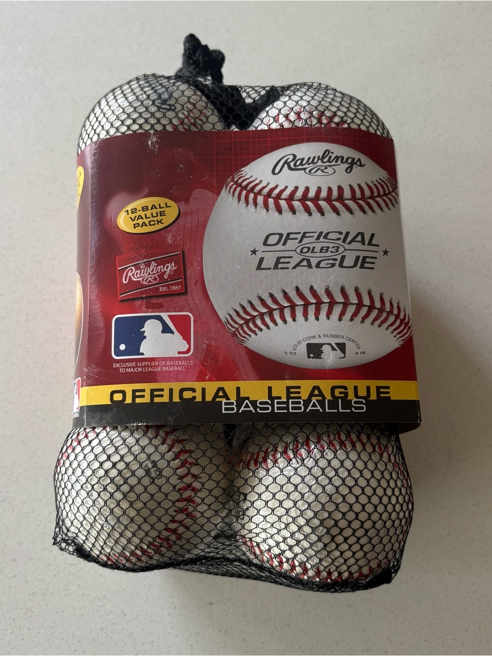 Rawlings Official League Recreational Use Practice Baseballs for Youth, 12 pack